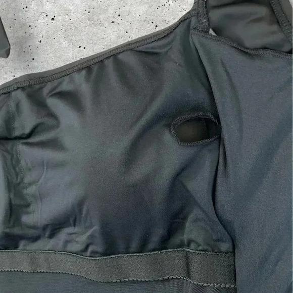 Smismivo New One Piece Swimsuit Size XXXL Black Halter Tummy Control Ruched - Picture 11 of 16